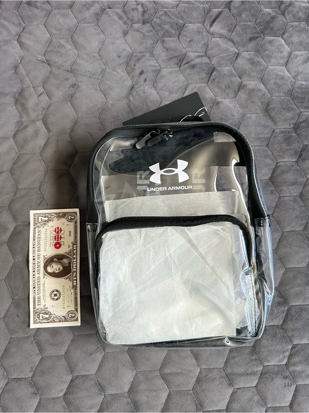 Under Armour Clear Black Compact Backpack Mini Backpack